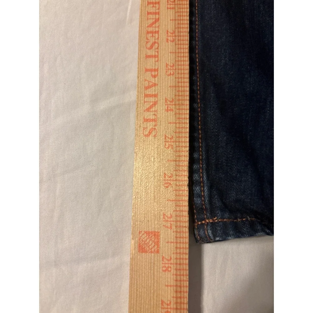 Gap 1969 Straight Leg Jeans Kids 16 Dark Wash Indigo‎  Whiskered Denim